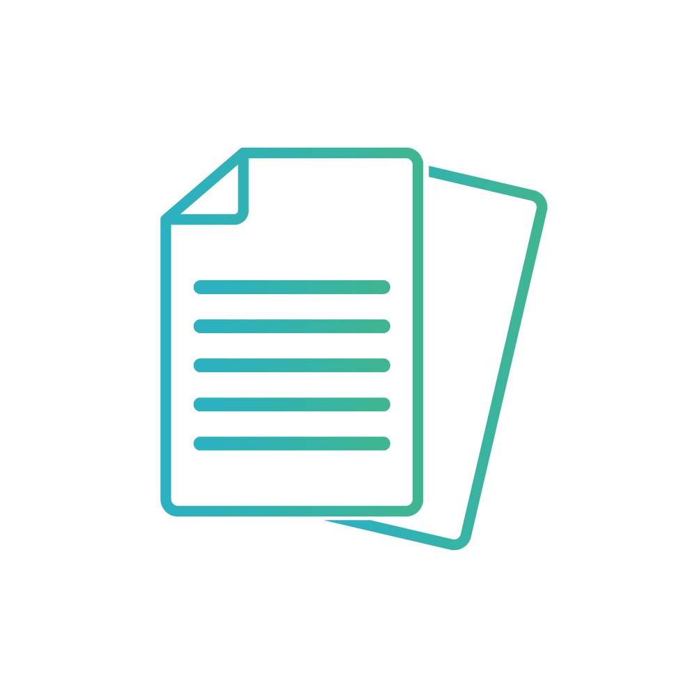 Pictogramme ordonnance papier fichier
